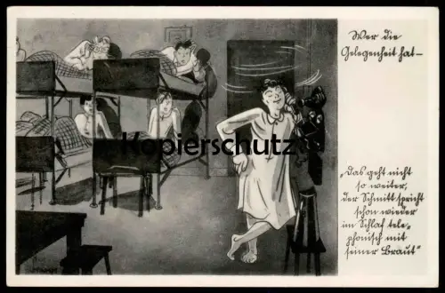 ALTE POSTKARTE SOLDATEN TELEFON WER DIE GELGENHEIT HAT DER SCHMITT SPRICHT SCHON WIEDER... BRAUT HEIMWÄRTS MILITÄR phone