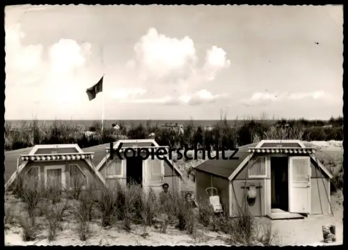 ÄLTERE POSTKARTE HELGOLAND BUNGALOWS AUF DER DÜNE Bungalow Ferienhaus Architektur Insel Ansichtskarte AK postcard cpa