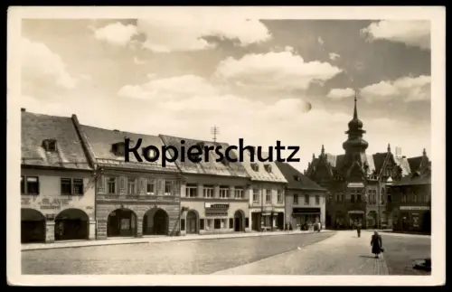 ALTE POSTKARTE JILEMNICE STARKENBACH GESCHÄFT SLAVIE Ceska Republika Tschechische Repubilk postcard cpa Ansichtskarte