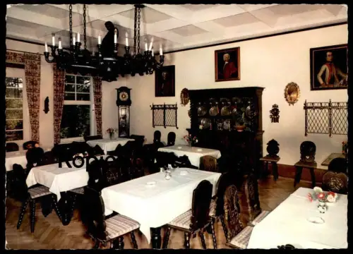 ÄLTERE POSTKARTE HOTEL KÖNIGSTUHL GEGRÜNDET 1706 RHENS AM RHEIN INHABER V. & A. FELKE Ansichtskarte AK postcard cpa