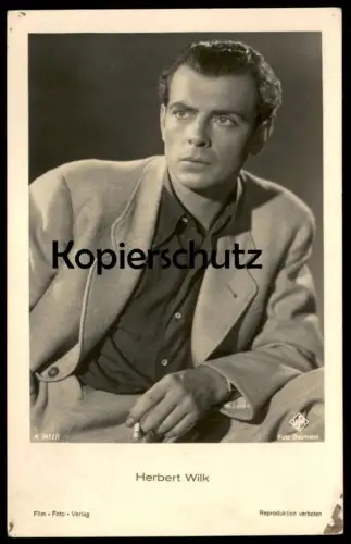 ALTE POSTKARTE HERBERT WILK FILM-SCHAUSPIELER UFA FOTO BAUMANN actor acteur Foto postcard cpa AK Ansichtskarte