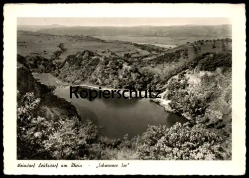 ÄLTERE POSTKARTE WEINDORF LEUBSDORF AM RHEIN SCHWARZER SEE LINZ Ansichtskarte AK cpa postcard