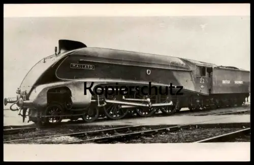 ALTE POSTKARTE MALLARD 22 BRITISH RAILWAYS STROMLINIENZUG DAMPFLOK Zug locomotive à vapeur steam train cpa postcard AK