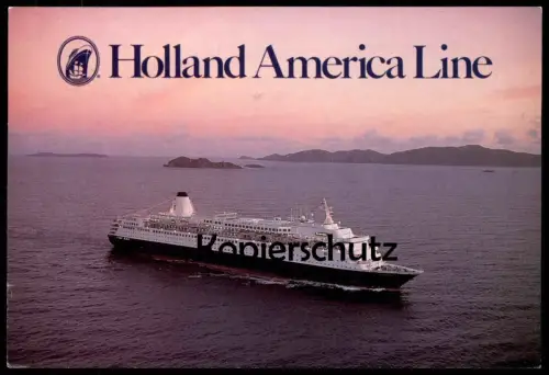 ZWEI ÄLTERE POSTKARTEN HOLLAND AMERICA LINE CRUISES MS WESTERDAM STATENDAM STEAMER SHIP STEAMSHIP SCHIFF DAMPFER cpa AK
