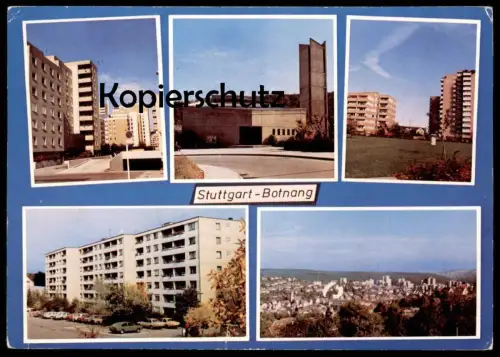 ÄLTERE POSTKARTE STUTTGART BOTNANG HOCHHÄUSER Ansichtskarte AK cpa postcard