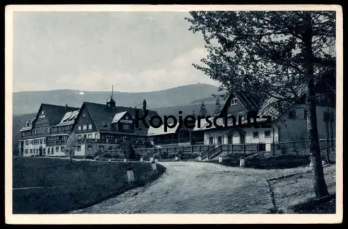 ALTE POSTKARTE BERGHOTEL TEICHMANNBAUDE 1941 BRÜCKENBERG RIESENGEBIRGE KARPACZ Karkonosze Krkonose Ansichtskarte cpa