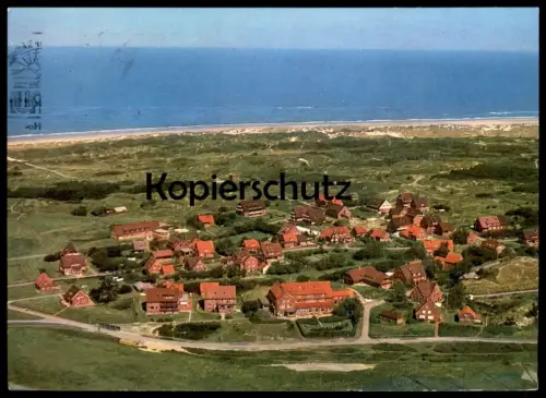 ÄLTERE POSTKARTE INSEL BALTRUM FLIEGERAUFNAHME LUFTBILD PANORAMA AK Ansichtskarte postcard cpa
