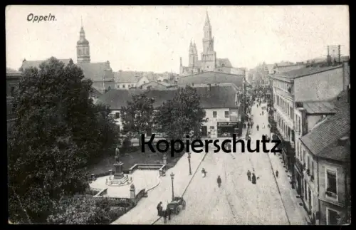 ALTE POSTKARTE OPPELN GESCHÄFT OPPELNER ZEITUNG GEBRÜDER FRIEDRICH OPOLE Opoli Uopole Schlesien Polen poland postcard