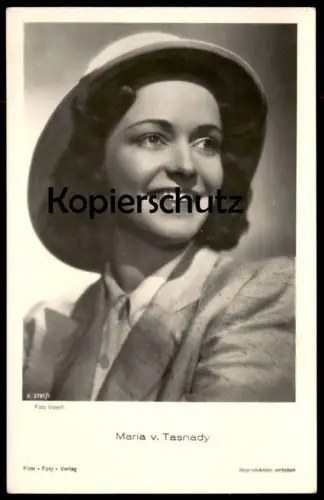 ALTE POSTKARTE MARIA VON TASNADY FILM-SCHAUSPIELERIN actress acteur actrice Film Foto Verlag postcard cpa Ansichtskarte