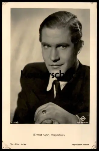 ALTE POSTKARTE ERNST VON KLIPSTEIN FILM-SCHAUSPIELER UFA FOTO BAUMANN actor acteur Foto postcard cpa AK Ansichtskarte
