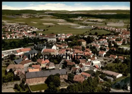 ÄLTERE POSTKARTE SCHWALMSTADT ORTSTEIL ZIEGENHAIN LUFTBILD FLIEGERAUFNAHME PANORAMA AK Ansichtskarte postcard cpa