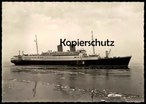 ÄLTERE POSTKARTE M.S. BERLIN NORDDEUTSCHER LLOYD BREMEN EIS EISGANG MS Schiff ship postcard cpa AK Ansichtskarte