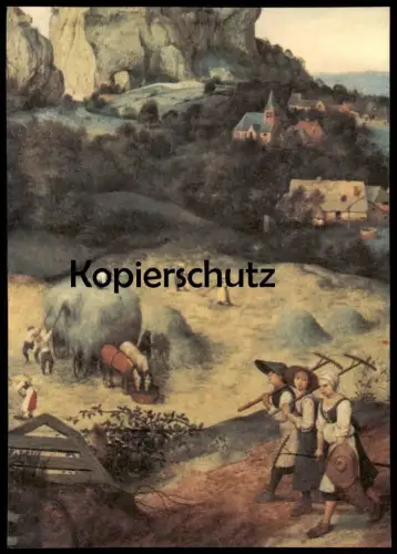 ÄLTERE KÜNSTLER POSTKARTE PIETER BRUEGEL DIE HEUERNTE NATIONALGALERIE PRAG postcard cpa AK Ansichtskarte