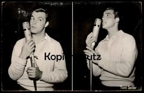 ALTE POSTKARTE TONI SAILER FILM-SCHAUSPIELER IN DER SCHWARZE BLITZ FOTO BAVARIA SKI WINTER actor acteur Foto postcard