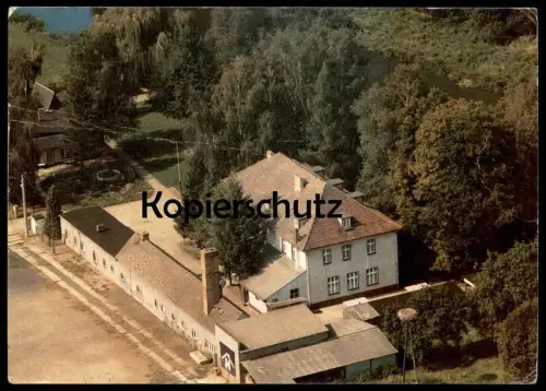 ÄLTERE POSTKARTE LÜBBEN JUGENDHERBERGE LUFTBILD STORCHENNEST NEST SPREEWALD Ansichtskarte postcard AK cpa
