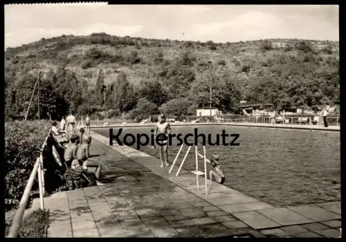 ÄLTERE POSTKARTE THALE HARZ SOMMERBAD Bad Schwimmbad Freibad bath swimming pool piscine Ansichtskarte cpa AK postcard