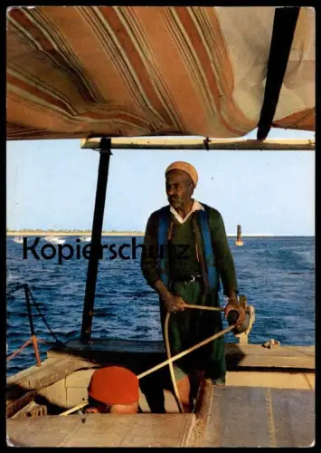 ÄLTERE POSTKARTE ILE DE DJERBA LE PASSEUR DU DJORF Tracht traditional costume postcard cpa Ansichtskarte AK