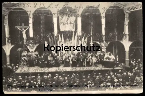 ALTE POSTKARTE NAMUR 03.-07. SEPTEMBRE 1902 XIV CONGRÈS EUCHARISTIQUE cpa postcard Ansichtskarte AK