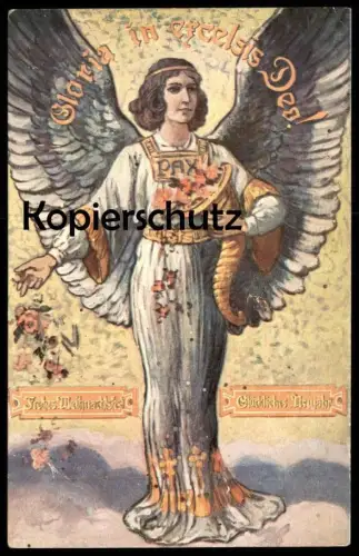 ALTE POSTKARTE GLÜCKLICHES NEUJAHR! FROHE WEINHNACHTEN ETLINGERSCHER VERLAG WILHELM OTT WÜRZBURG NEUJAHR Ansichtskarte