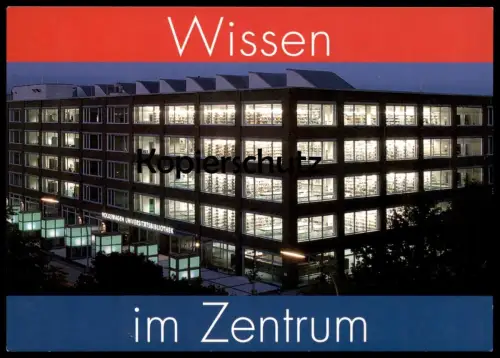 ÄLTERE POSTKARTE BERLIN ERÖFFNUNG DER VOLKSWAGEN UNIVERSITÄTSBIBLIOTHEK BIBLIOTHEK Library Bibliotheque Ansichtskarte AK