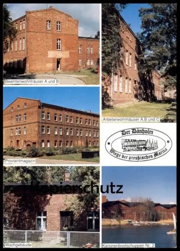 ÄLTERE POSTKARTE MARINEMUSEUM DÄNHOLM REICHS- UND KRIEGSMARINE MUSEUM MARINE KANONENBOOTSCHUPPEN Ansichtskarte postcard