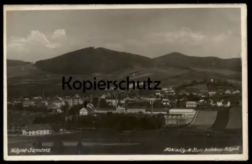 ALTE POSTKARTE KDYNE SUMAVA PANORAMA Neugedein Tschechische Republik ceska republika czech republic postcard AK cpa