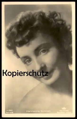 ALTE POSTKARTE HANNELORE SCHROTH FILM-SCHAUSPIELERIN actress acteur actrice Ross Verlag postcard cpa Ansichtskarte