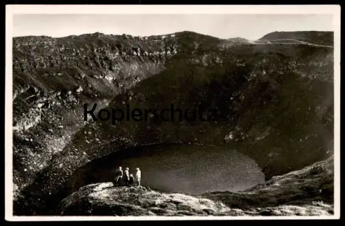 ALTE POSTKARTE ISLAND UTBRUNNIN GRYGUR ERLOSCHENER KRATER VULKAN volcano volcan vulcan iceland postcard AK Ansichtskarte