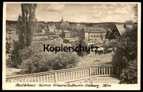 ÄLTERE POSTKARTE HEILKLIMA-KURORT FRIEDRICHSBRUNN OSTHARZ 580m Panorama Harz Ansichtskarte AK cpa postcard
