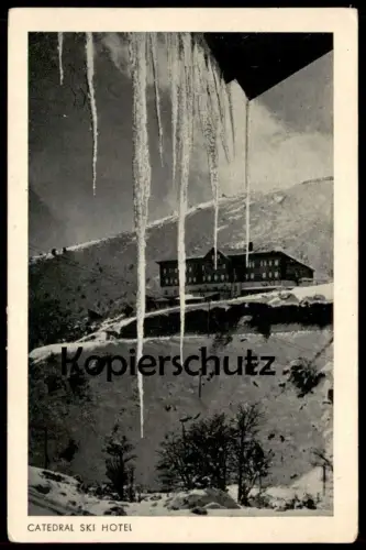 ALTE POSTKARTE CATEDRAL SKI HOTEL PARQUE NACIONAL NAHUEL HUAPI skiing Eis Eiszapfen Argentinien Argentina L'Argentine