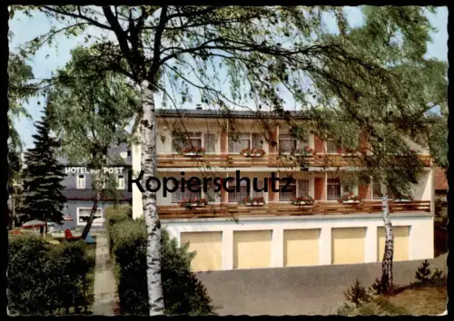 ÄLTERE POSTKARTE USSELN HOTEL ZUR POST KARL BRÜNE WILLINGEN Waldeck Hessen AK Ansichtskarte cpa postcard