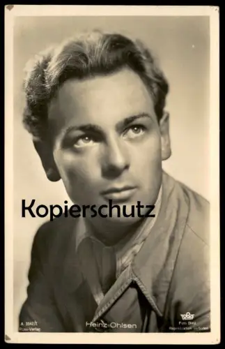 ALTE POSTKARTE HEINZ OHLSEN FILM-SCHAUSPIELER FOTO BINZ ROSS VERLAG TOBIS actor acteur postcard cpa AK Ansichtskarte