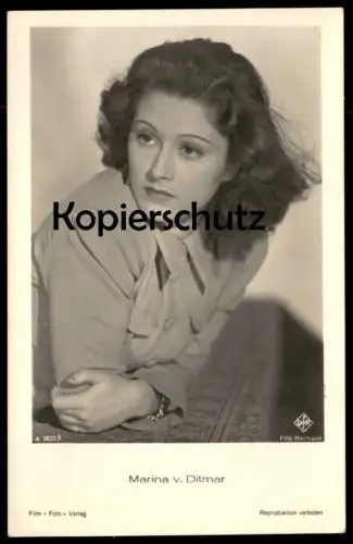 ALTE POSTKARTE MARINA VON DITMAR FILM-SCHAUSPIELERIN actress acteur actrice Ufa Foto Verlag postcard cpa Ansichtskarte