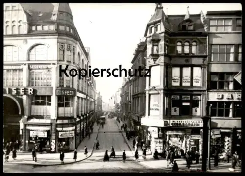 ÄLTERE POSTKARTE MAGDEBURG ECKE GROSSE MÜNZSTRASSE CONFECTIONEN SEIDENSTOFFE BAR GEBR. BARASCH Ansichtskarte postcard