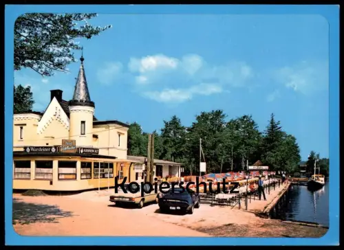 ÄLTERE POSTKARTE HARIKSEE INSELSCHLÖSSCHEN SCHWALMTAL PONTIAC TRANS AM MERCEDES Auto car postcard AK Ansichtskarte