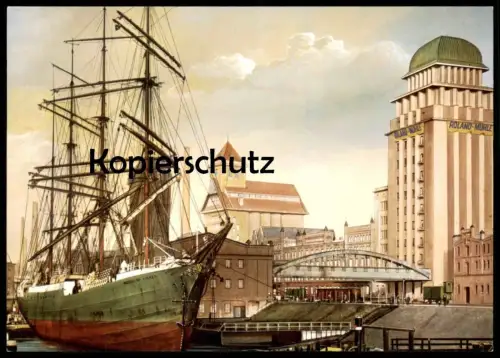 ÄLTERE KÜNSTLER POSTKARTE ALT BREMEN HAFEN MAGDALENE FINNEN SEGELSCHIFF SCHIFF bateau sailing ship AK postcard cpa