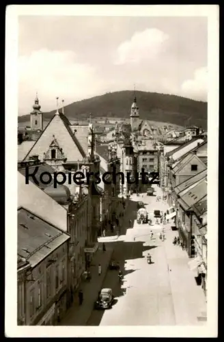 ALTE POSTKARTE SUMPERK HOTEL DROGERIE BRESNARSTVI NARODNI DUM MÜLLABFUHR MÜLLWAGEN Mähren Ceska postcard Ansichtskarte