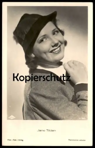 ALTE POSTKARTE JANE TILDEN FILM-SCHAUSPIELERIN FILM FOTO VERLAG actress postcard Ansichtskarte AK cpa postcard