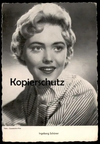 ALTE POSTKARTE INGEBORG SCHÖNER WIESBADEN FILM-SCHAUSPIELERIN actress acteur Foto Photo Ansichtskarte AK postcard cpa