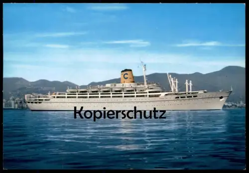 ÄLTERE POSTKARTE T/N FREDERICO C. EUROPA VENEZUELA ANTILLE USA FÄHRE ferry Schiff Motorschiff ship bateau cpa AK