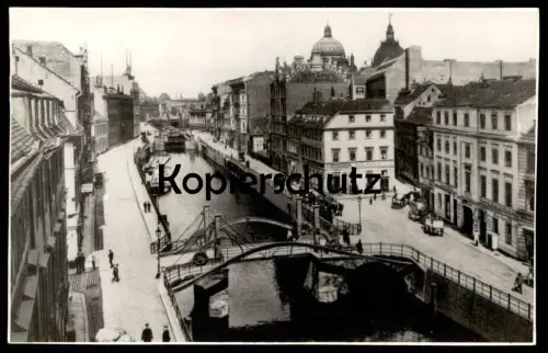 ÄLTERES REPRO FOTO BERLIN JUNGFERNBRÜCKE WASCH ANSTALT DESTILLATION 1908 BERLIN ARCHIV FOTO RIECHEL bridge photo