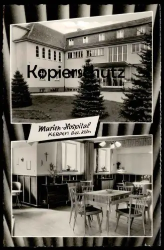 ÄLTERE POSTKARTE KERPEN BEZIRK KÖLN MARIEN-HOSPITAL KRANKENHAUS Marienhospital Ansichtskarte AK postcard
