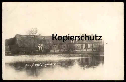 ALTE FOTO POSTKARTE DORF AUF FEHMARN INSEL Bauernhaus Reetdach um 1910 Photo Ansichtskarte AK cpa postcard