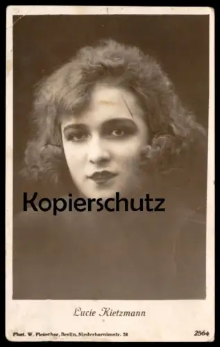 ALTE POSTKARTE LUCIE KIETZMANN ORIGINAL UNTERSCHRIFT SCHAUSPIELERIN DARSTELLERIN KÜNSTLERIN Autogramm Ansichtskarte cpa