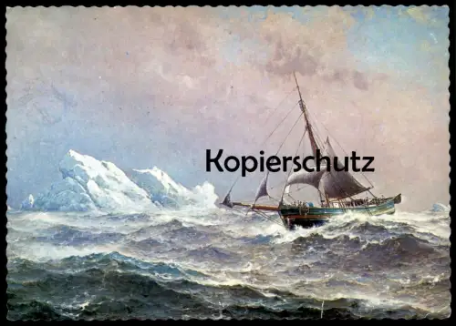 ÄLTERE POSTKARTE POJARJAKTEN GJOA I NORDVESTPASSASJEN HAALAND 1906 NORDWESTPASSAGE POLAR EXPEDITION NORSK MUSEUM OSLO AK