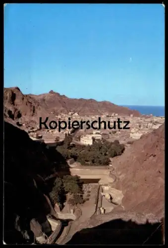 ÄLTERE POSTKARTE ADEN HISTORICAL TANKS AND CRATER TOWN P.D.R.Y. Jemen Adan Republic of Yemen postcard cpa Ansichtskarte