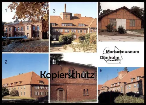 ÄLTERE POSTKARTE MARINEMUSEUM DÄNHOLM REICHS- UND KRIEGSMARINE MUSEUM MARINE SEE KASERNE STAB AK Ansichtskarte postcard