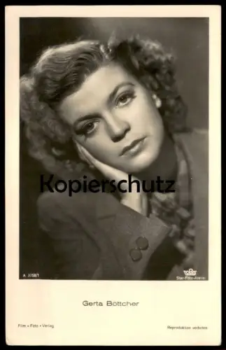 ALTE POSTKARTE GERTA BÖTTCHER FILM-SCHAUSPIELERIN FILM FOTO VERLAG TOBIS actress acteur postcard cpa AK Ansichtskarte