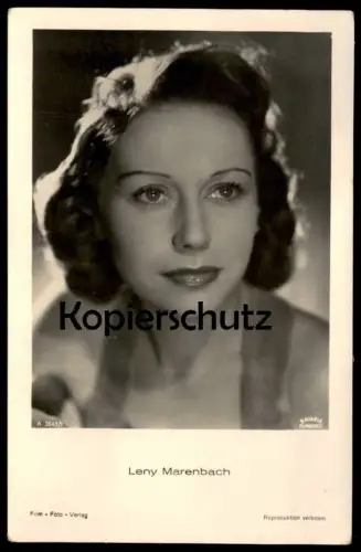 ALTE POSTKARTE LENY MARENBACH FILM-SCHAUSPIELERIN FILM FOTO VERLAG actress acteur postcard cpa AK Ansichtskarte