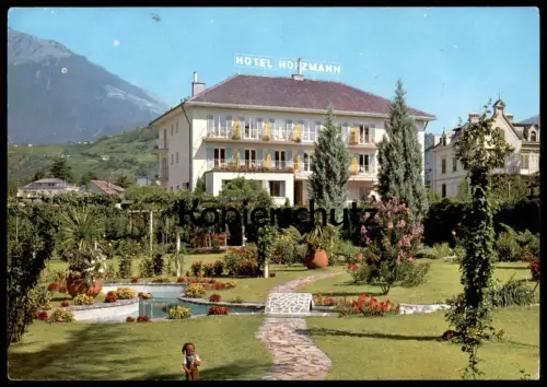 ÄLTERE POSTKARTE MERAN HOTEL HOLZMANN Merano Italien Italia Ansichtskarte AK postcard cpa